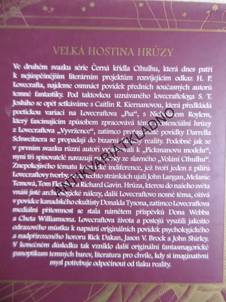 ČERNÁ KŘÍDLA CTHULHU 2., S.T. JOSHI, **an
