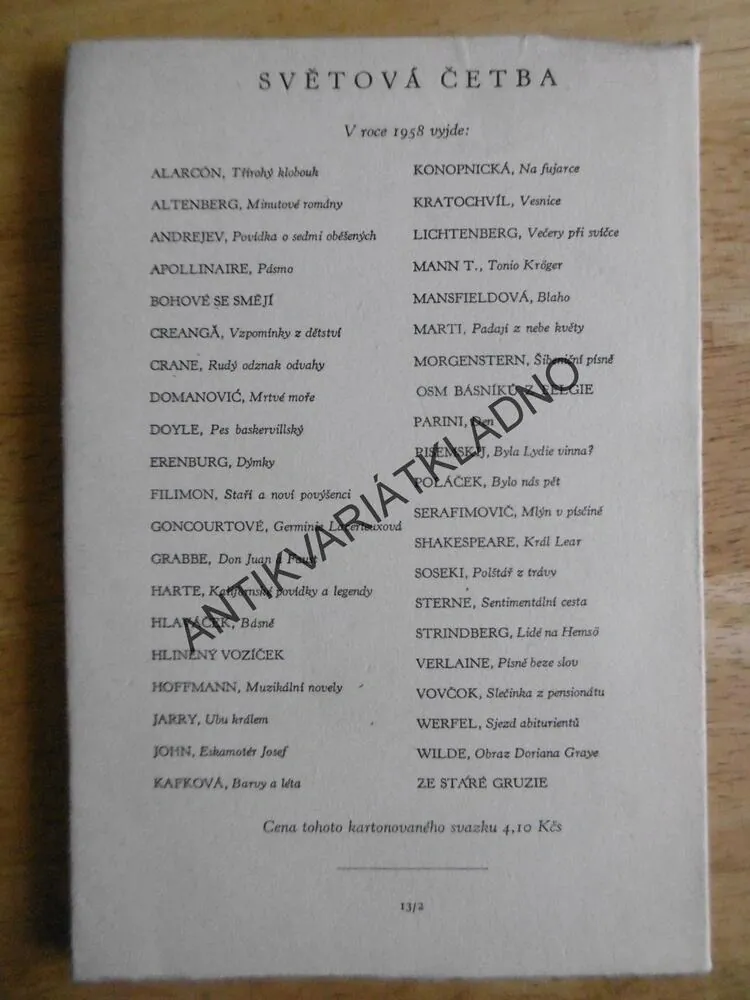 PÍSNĚ BEZE SLOV, PAUL VERLAINE, **an