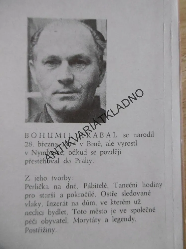 KRASOSMUTNĚNÍ, BOHUMIL HRABAL, **an