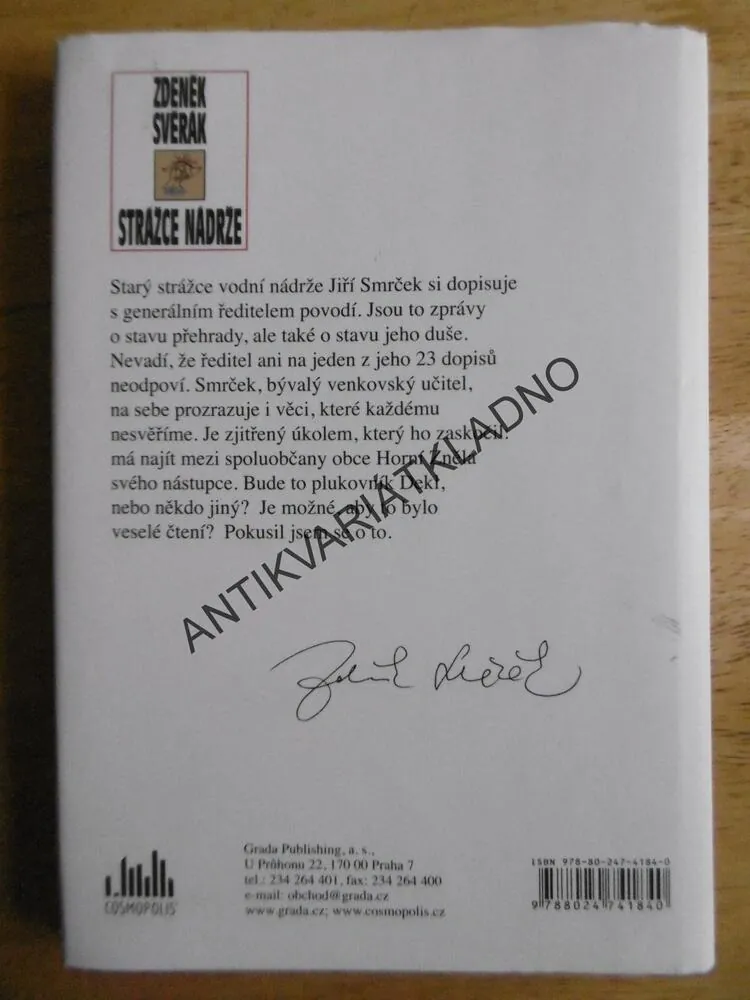 STRÁŽCE NÁDRŽE, ZDENĚK SVĚRÁK, **an