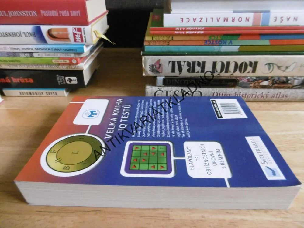 VELKÁ KNIHA IQ TESTŮ, HLAVOLAMY, KVÍZY, HÁDANKY, MENSA, **an