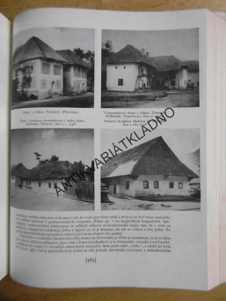ČESKOSLOVENSKÁ VLASTIVĚDA DÍL III., LIDOVÁ KULTURA, **an