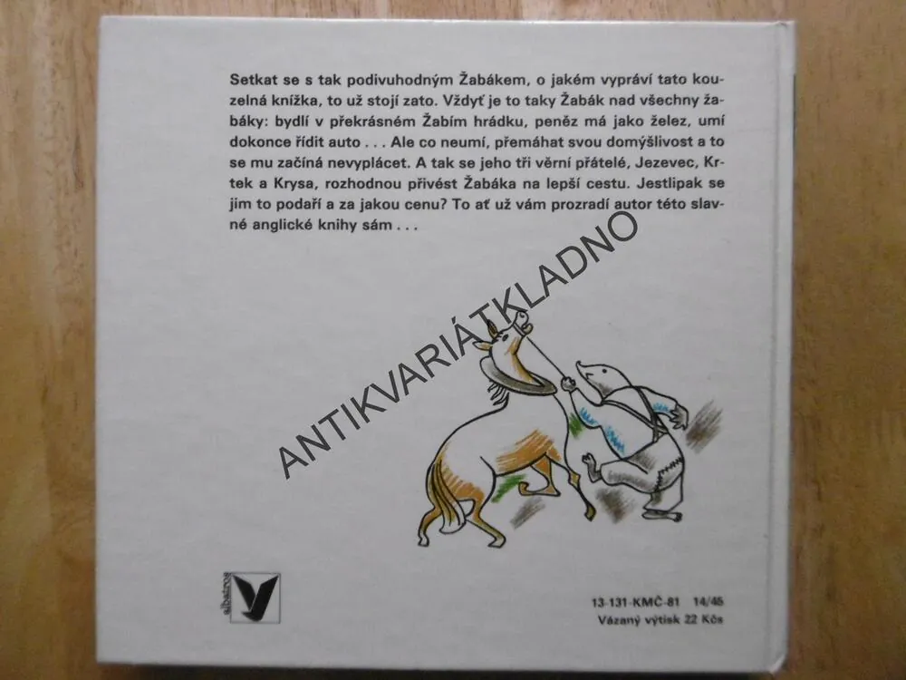 ŽABÁKOVA DOBRODRUŽSTVÍ,KENNETH GRAHAME, **an
