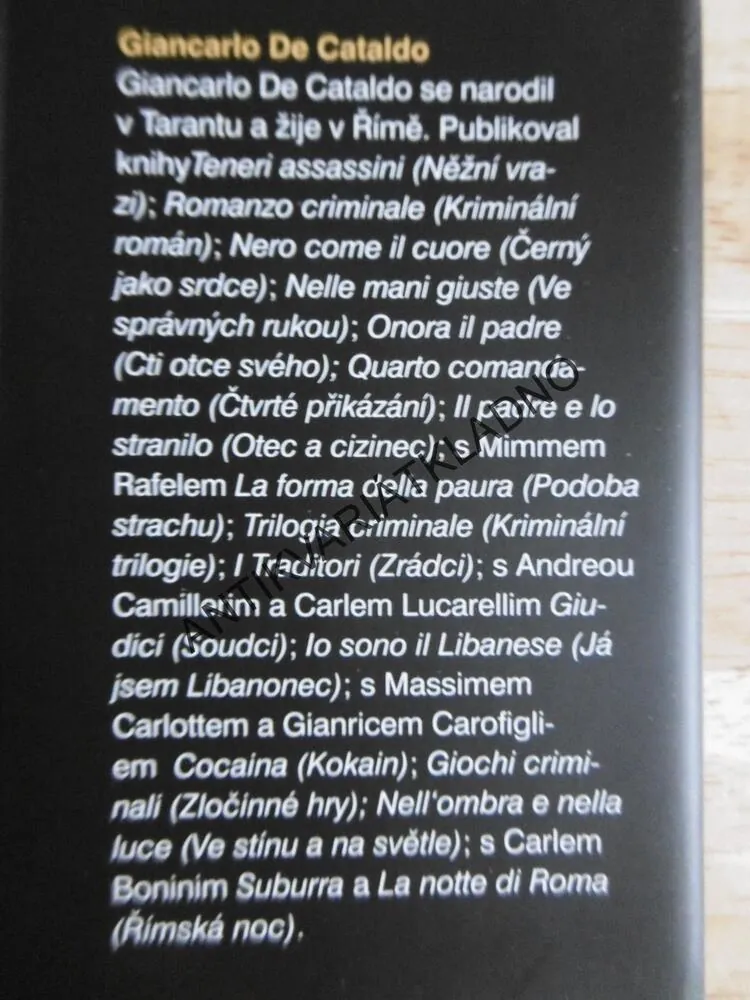 SUBURRA, CARLO BONINI, GIANCARLO DE CATALDO, **an