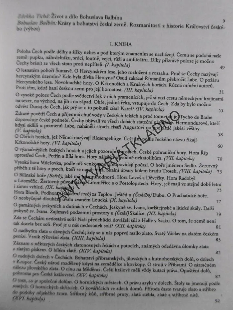 KRÁSY A BOHATSTVÍ ČESKÉ ZEMĚ, BOHUSLAV BALBÍN, 1986, **an