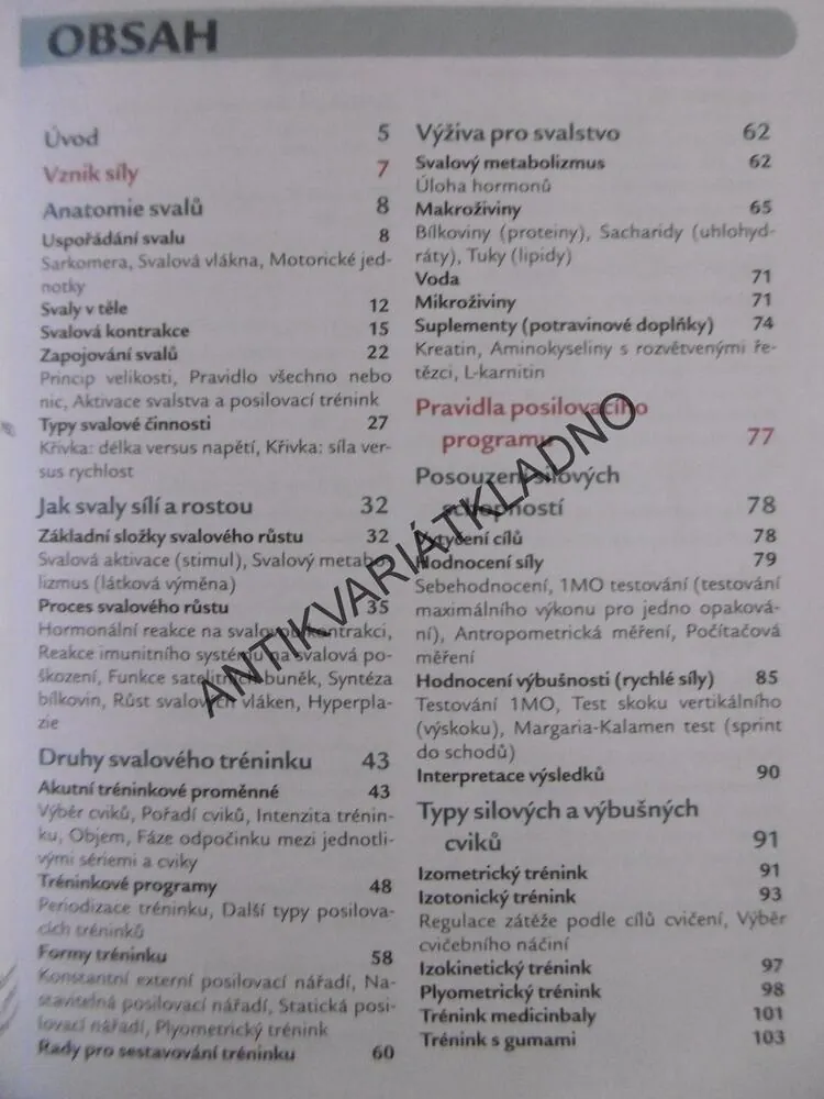 POSILOVÁNÍ OD A DO Z, FITNESS, SÍLA KONDICE,