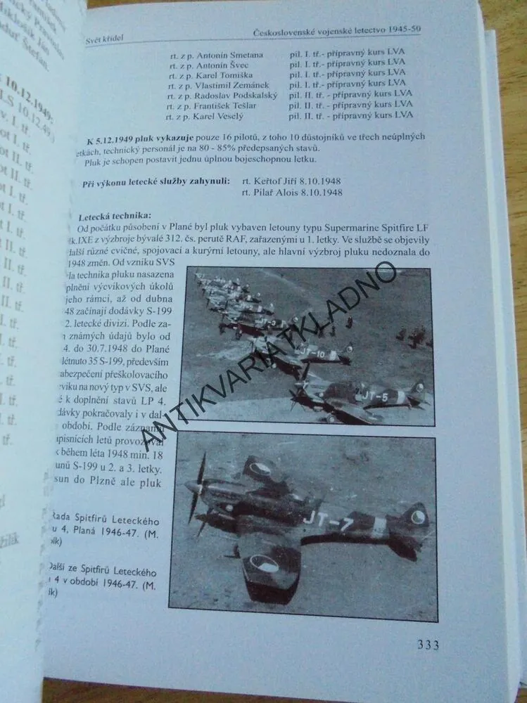 ČESKOSLOVENSKÉ VOJENSKÉ LETECTVO 1945-50, LETECTVÍ