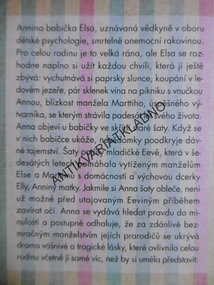 ZAPOMENUTÉ ŠATY, RIIKA PULKKINEN, **an