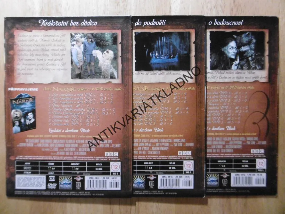 LETOPISY NARNIE, STŘÍBRNÁ ŽIDLE, 3DVD, DVD FILM