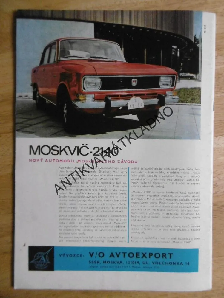 AUTOMOBIL 6/77, ČASOPIS,