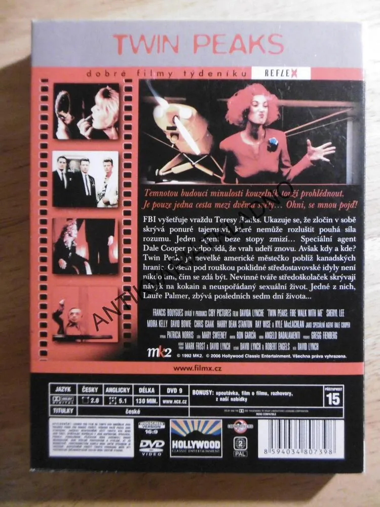 TWIN PEAKS, DAVID LYNCH, DVD FILM,