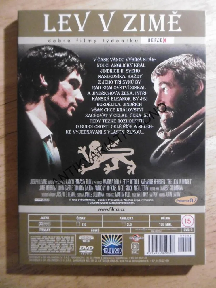 LEV V ZIMĚ, DVD FILM