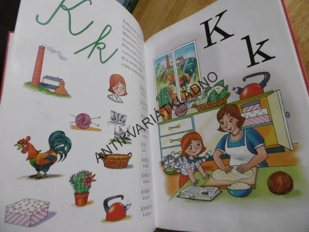 OBRÁZKOVÁ ABECEDA S ŘÍKANKAMI, JAN SUSA, ANTONÍN ŠPLÍCHAL, **an