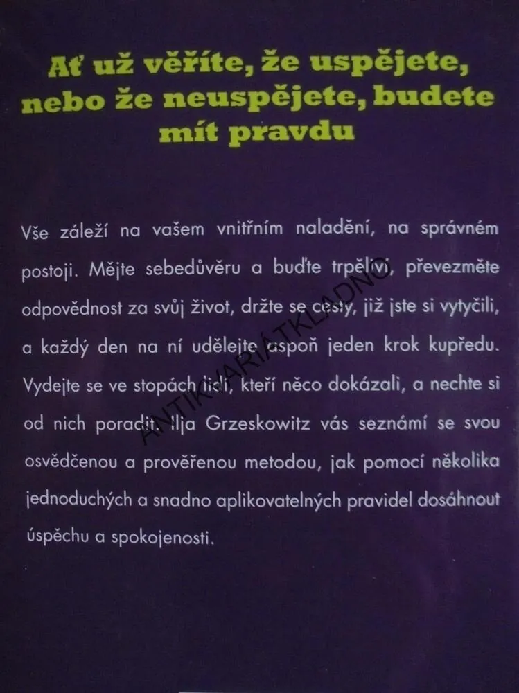 POSTOJ A+, VNITŘNÍ NALADĚNÍ VÍTĚZŮ,PSYCHOLOGIE
