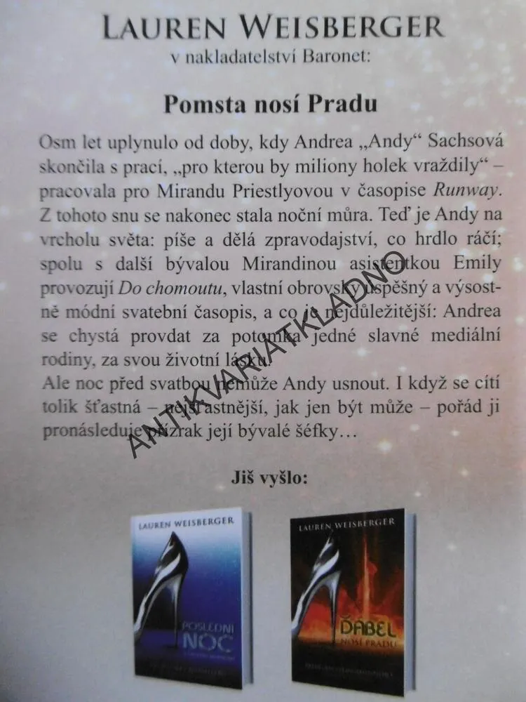 POMSTA NOSÍ PRADU, LAUREN WEISBERGEROVÁ, **an