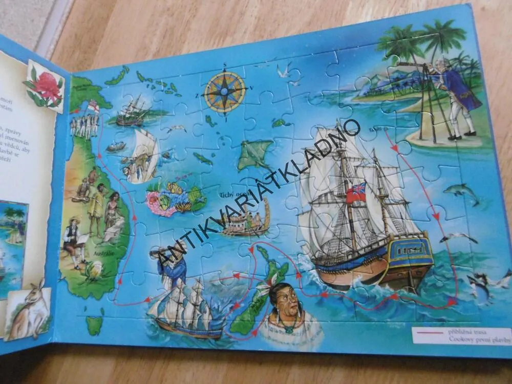 NEOHROŽENÍ MOŘEPLAVCI, KNIHA S PUZZLE, **an