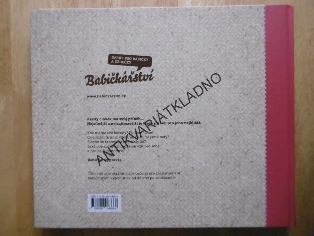BABIČKO VYPRÁVĚJ, KNIHA PRO UCHOVÁNÍ VZPOMÍNEK, ALBUM, **an