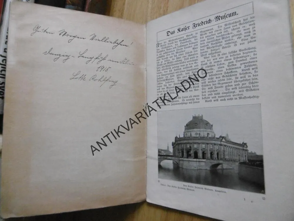 VOLSKBUCHER DER KUNST DAS KASISER FRIEDRICH MUZEUM, NĚMECKY,