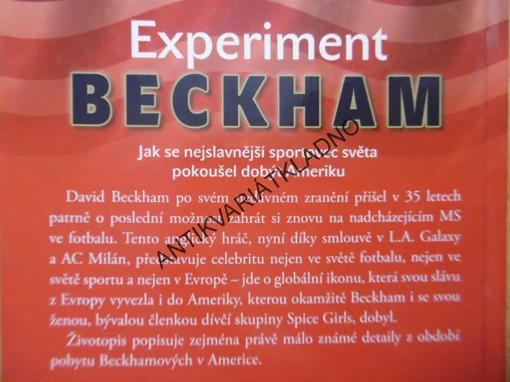 EXPERIMENT BECKHAM, SPORTOVEC SVĚTA, FOTBAL, GRANT WAHL, **an