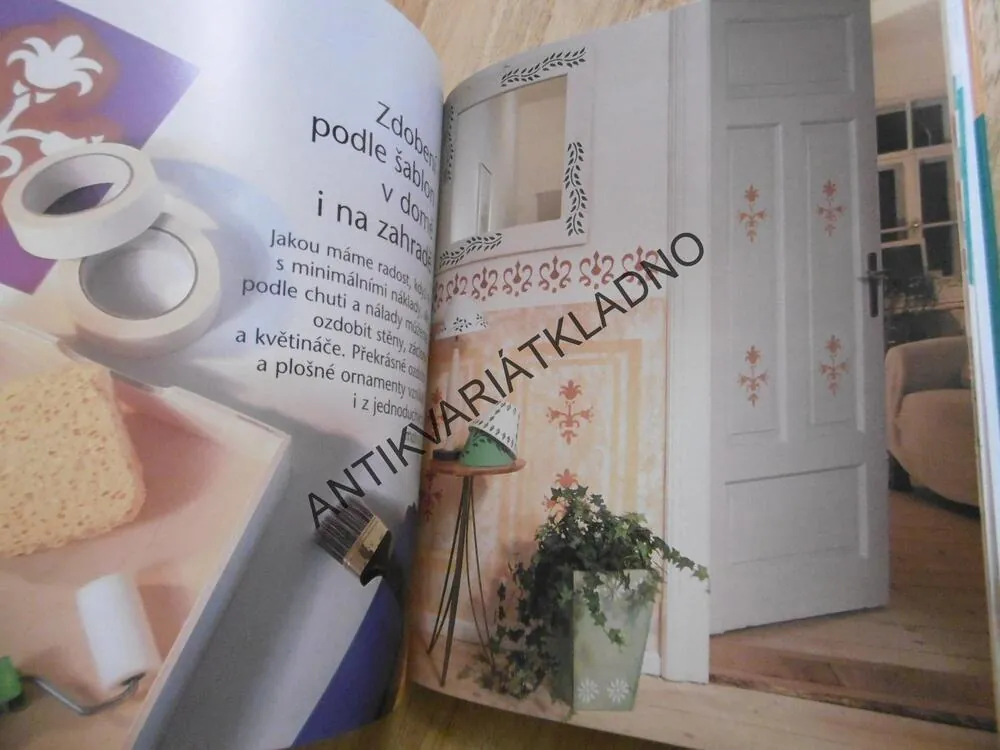 DEKORAČNÍ VZORY, ZKRÁŠLUJEME POMOCÍ ŠABLON, SANWALD, VČETNĚ VZORNÍKU, **an