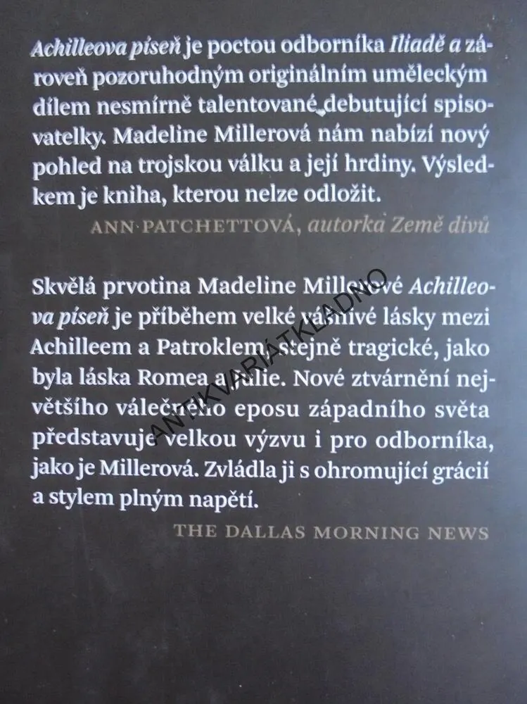 ACHILLEOVA PÍSEŇ, MADELINE MILLEROVÁ