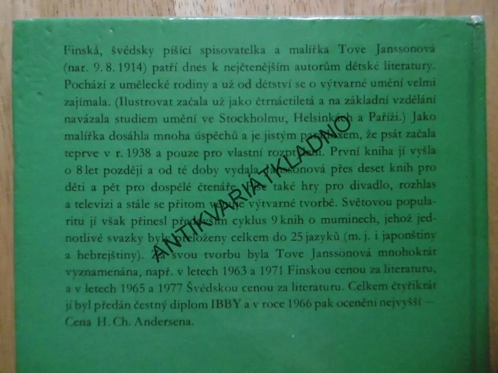 ČARODĚJŮV KLOBUK, PŘÍBĚHY O SKŘÍTCÍCH MUMINECH, MUMÍNCI, TOVE JANSSONOVÁ, **an