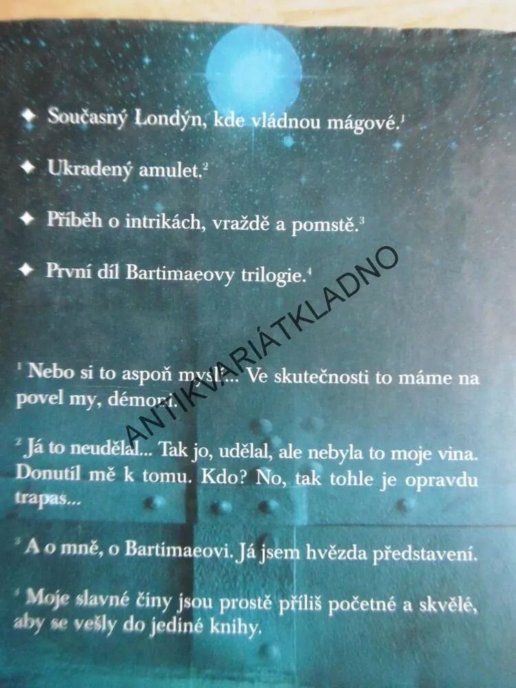 AMULET SAMARKANDU, BARTIMAEOVA TRILOGIE, KNIHA PRVNÍ, JONATHAN STROUD,**an