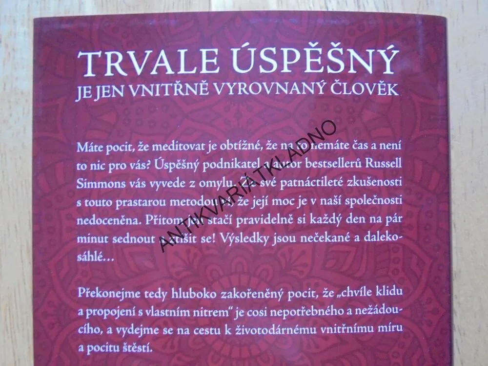 KLIDNÁ MYSL, CESTA K ÚSPĚCHU, MEDITACE, R.SIMMONS