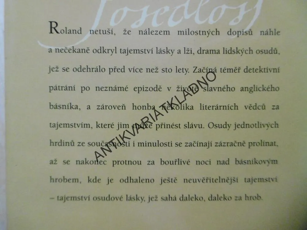 POSEDLOST, A.S.BYATTOVÁ, **an