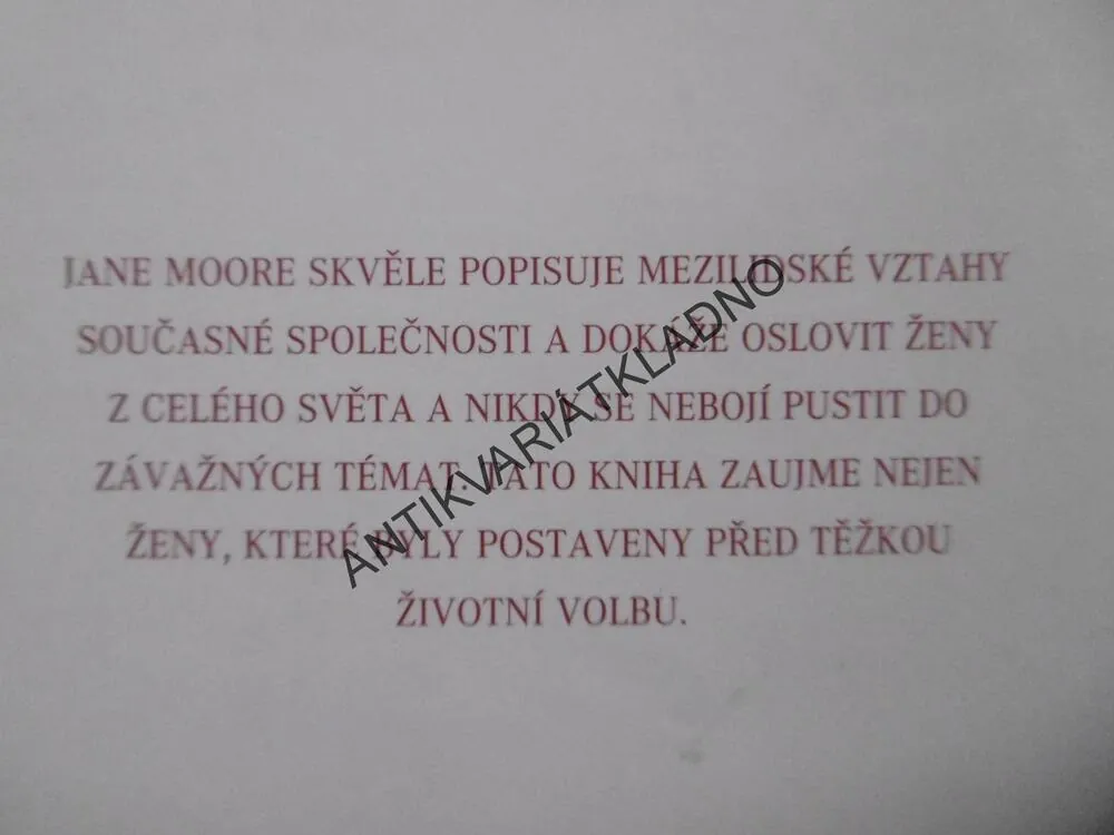 IDEÁLNÍ DÁRCE, JANE MOORE, **an