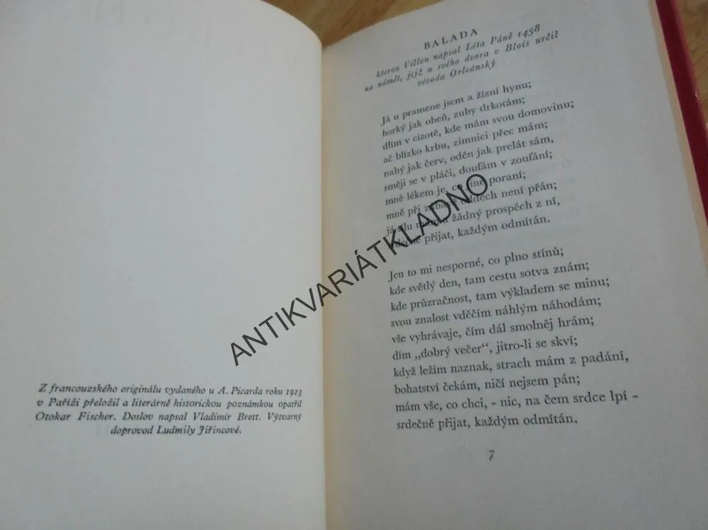 VILLON, BALADA , 1951