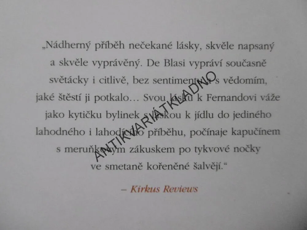 TISÍC DNŮ V BENÁTKÁCH, MARLENA DE BLASI, **an