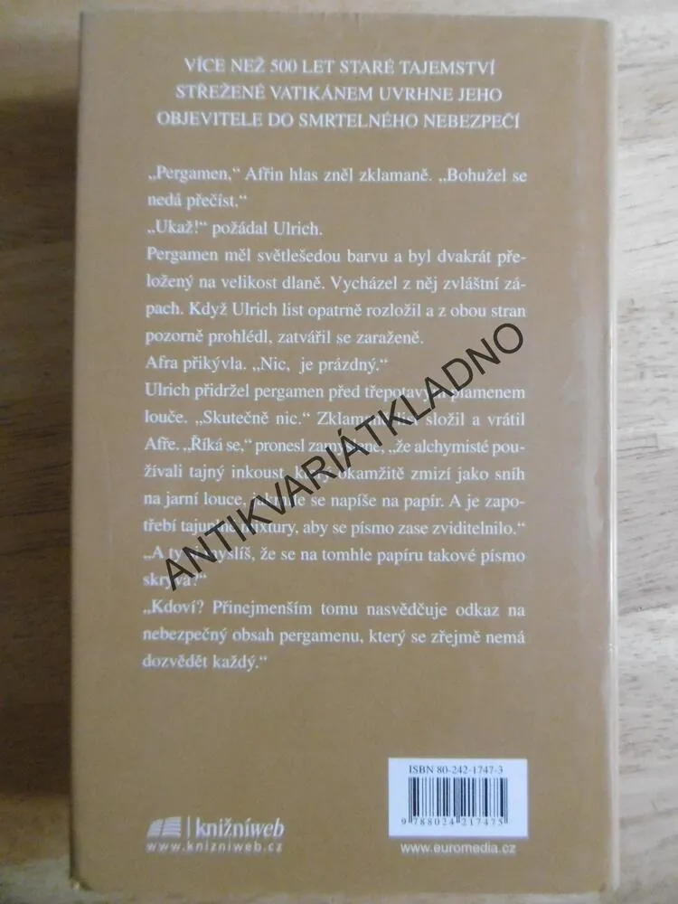 ZAPOMENUTÝ PERGAMEN, PHILIPP VANDENBERG, **an