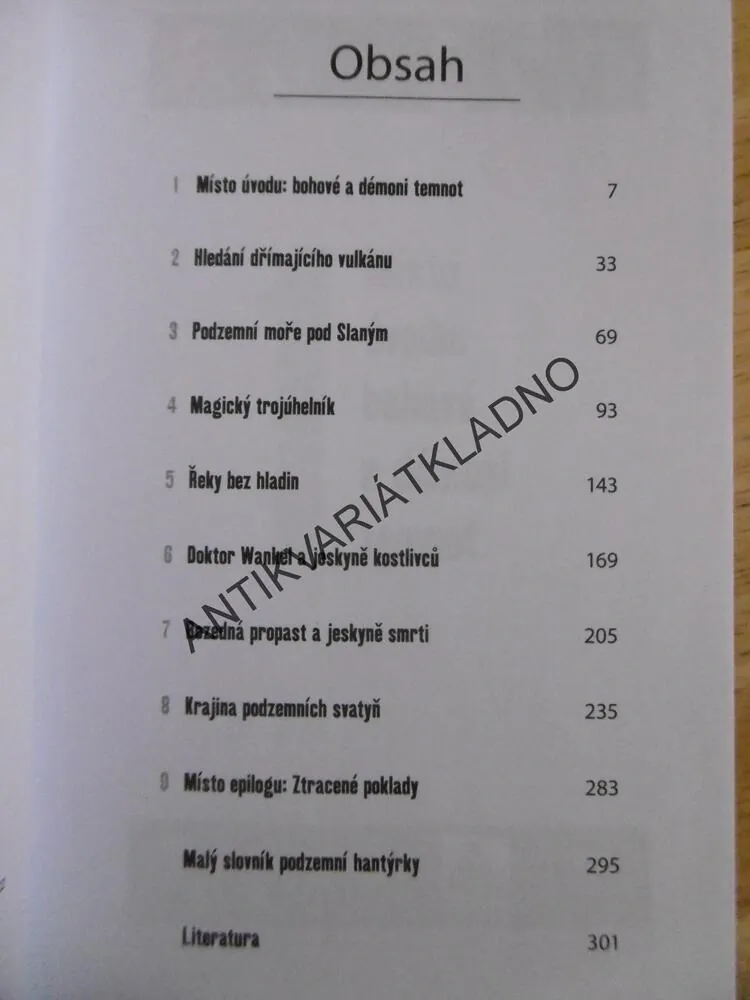 TAJEMNÉ PODZEMÍ NA NAŠEM ÚZEMÍ, JAN A. NOVÁK, **an