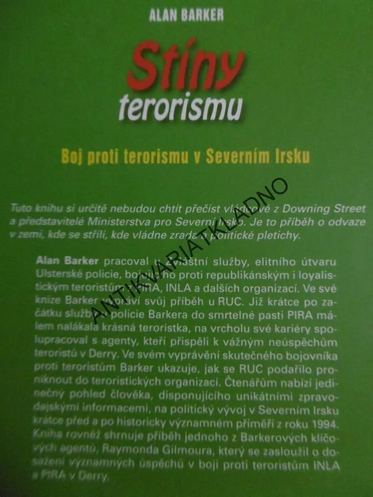 STÍNY TERORISMU, ALAN BARKER, **an