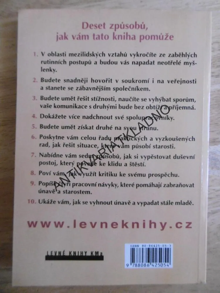 JAK SE RADOVAT ZE ŽIVOTA A Z PRÁCE, DALE CARNEGIE, **an