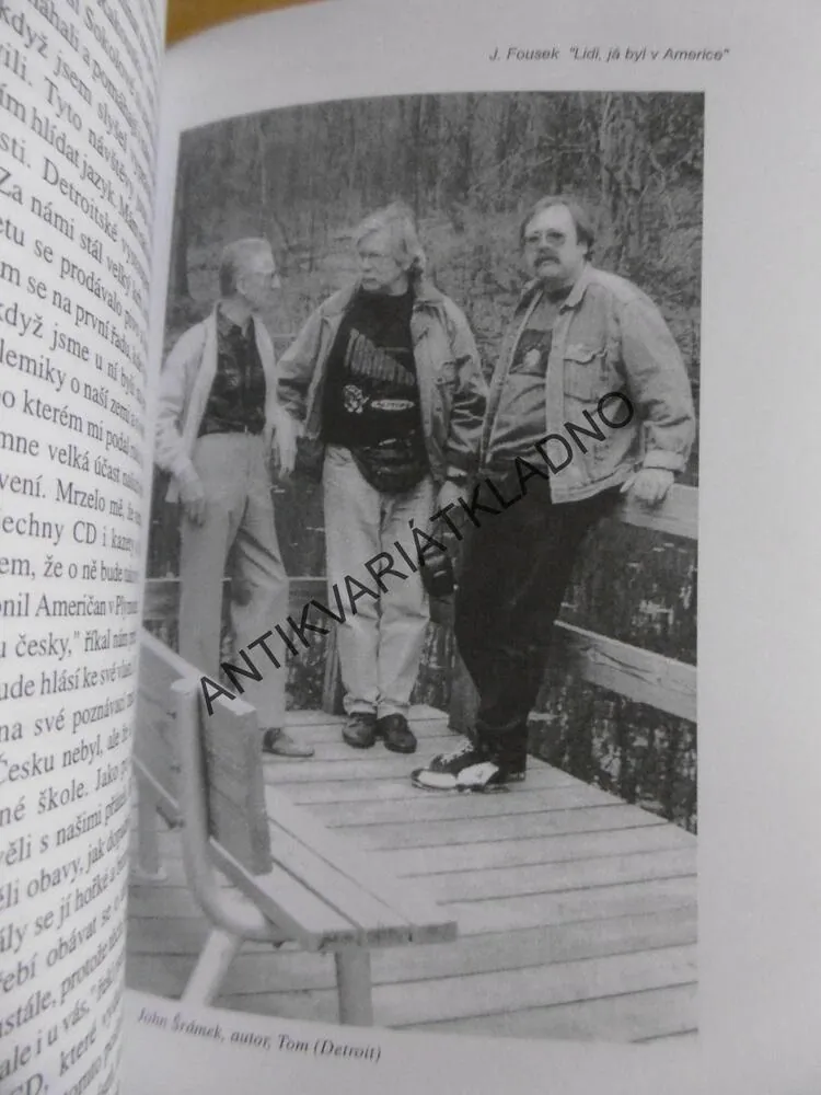 LIDI, JÁ BYL V AMERICE, JOSEF FOUSEK- AUTOGRAM, **an