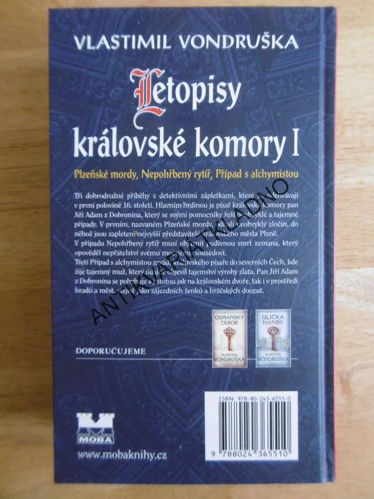 PLZEŇSKÉ MORDY, NEPOHŘBENÝ RYTÍŘ, PŘÍPAD S ALCHYMISTOU, VLASTIMIL VONDRUŠKA, **an