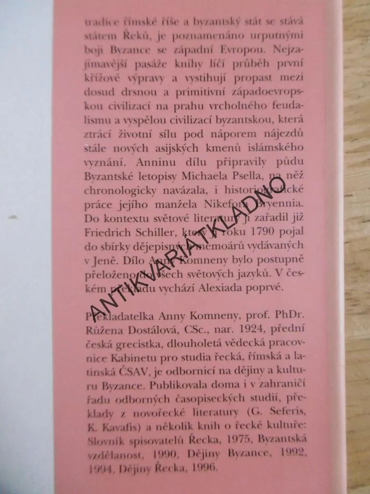 ANNA KOMNENA, PANĚTI BYZANTSKÉ PRINCEZNY, **an