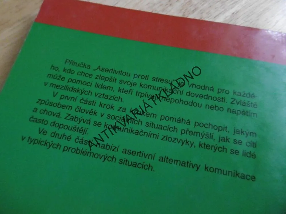 ASERTIVITOU PROTI STRESU, JAN PRÁŠKO, PRÁŠKOVÁ, **an