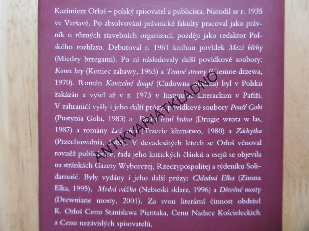 SMRT CIKÁNSKÉHO KRÁLE, KAZIMIERZ ORLOS, **an