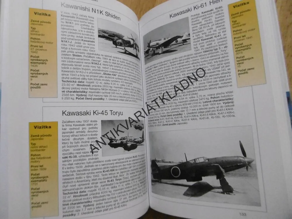 LETADLA, NEJVÝZNAMNĚJŠÍ I HISTORICKÉ TYPY, **an