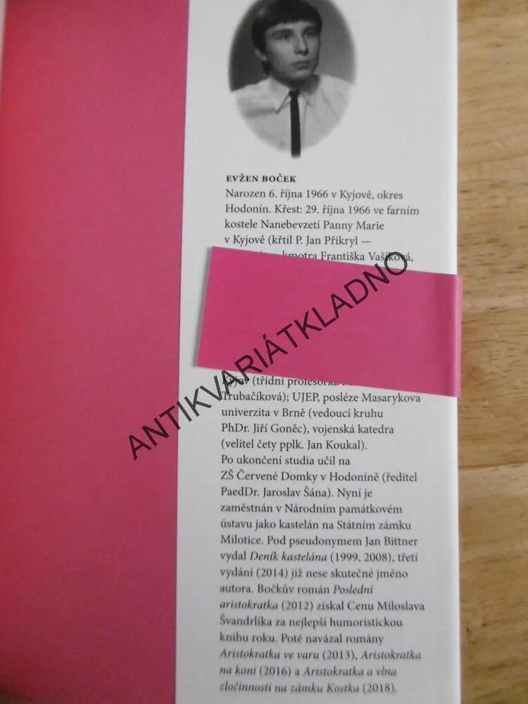 POSLEDNÍ ARISTOKRATKA, EVŽEN BOČEK, **an