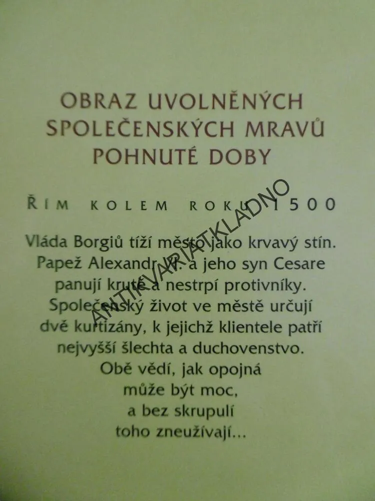 HRA KURTIZÁN, SIGFRIED OBERMEIER, **an