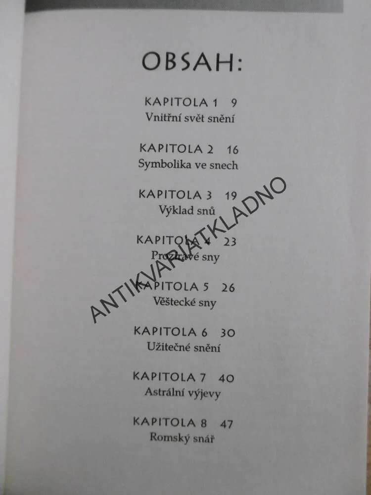 CIKÁNSKÝ SNÁŘ, RAYMOND BUCKLAND, **an