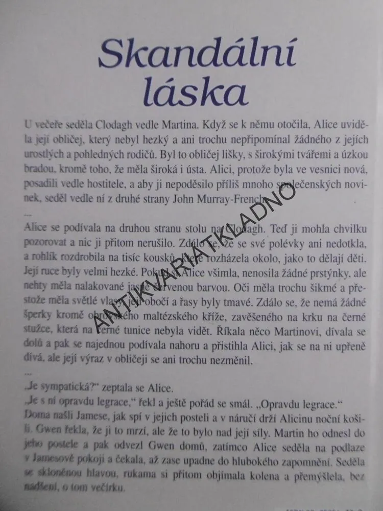 SKANDÁLNÍ LÁSKA, JOANNA TROLLOPE, **an