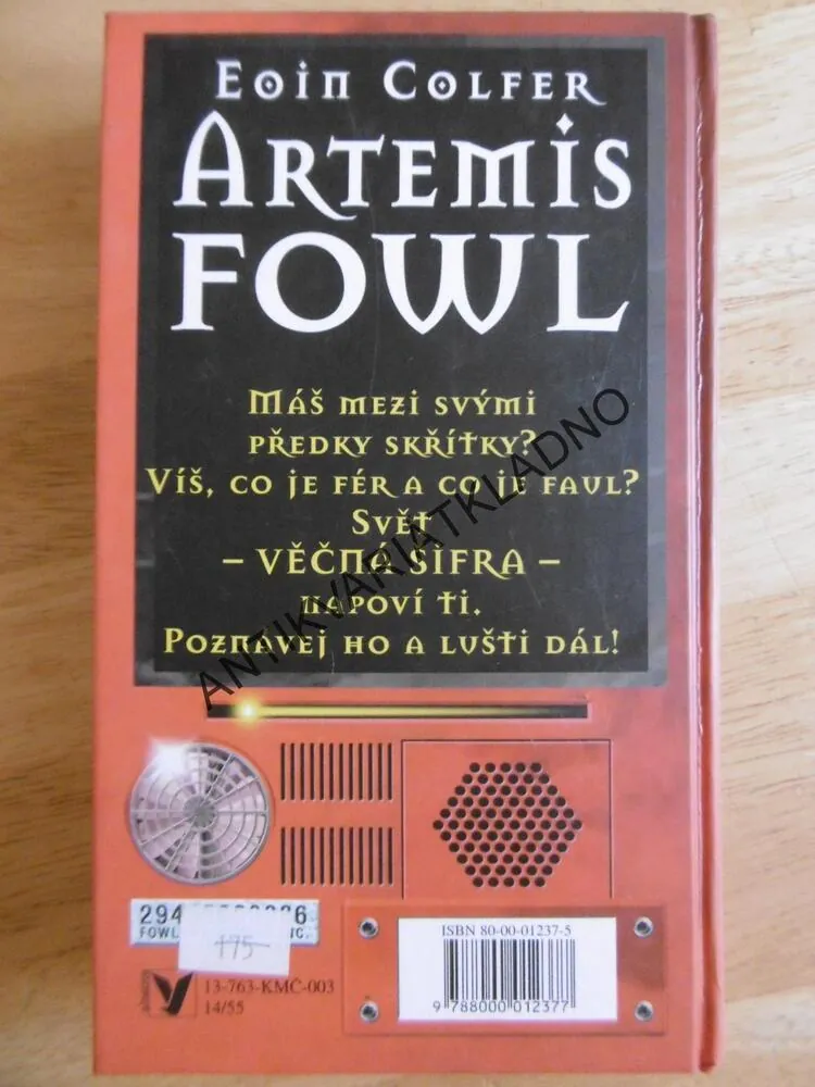 ARTEMIS FOWL, VĚČNÁ ŠIFRA, EOIN COLFER, **an