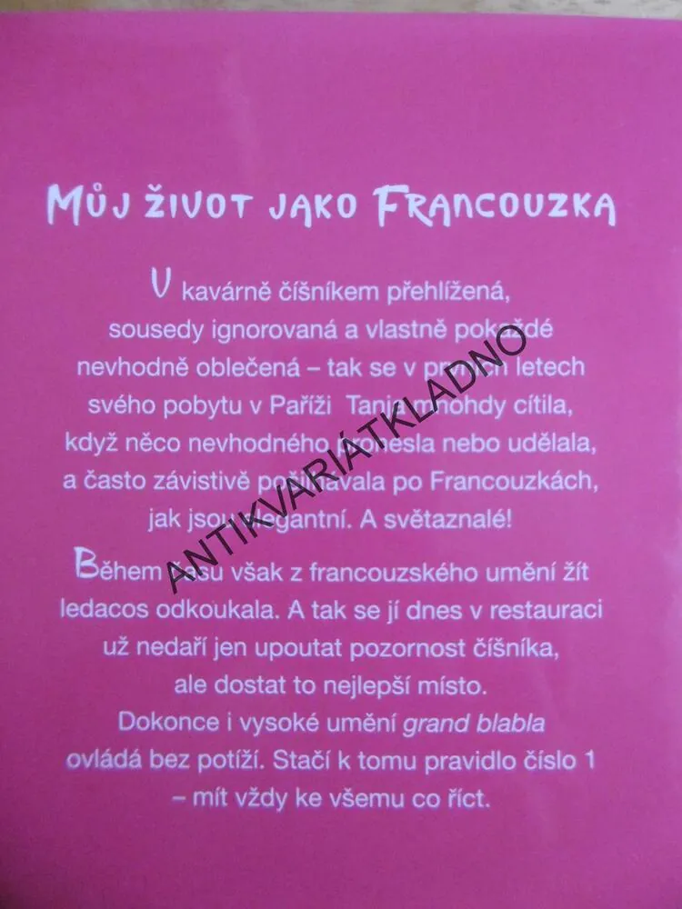 TRAPASY PO FRANCOUZSKU, TANJA KUCHENBECKEROVÁ, **an