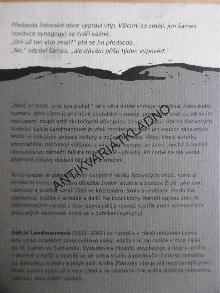 JSOU MEŠUGE, KOHN! ŽIDOVSKÉ VTIPY,2., SALCIA LANDMANNOVÁ, **an