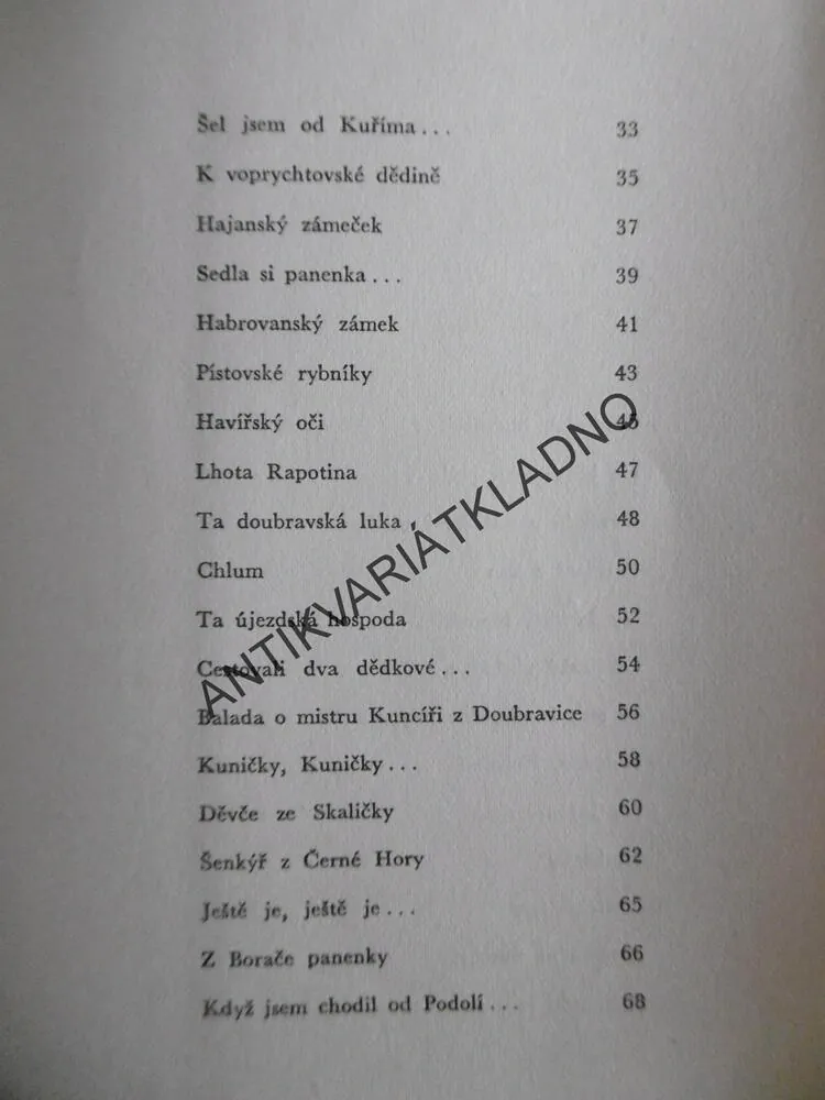 STAROVĚRSKÉ PÍSNĚ, JAROSLAV MARCHA, 1944, **an